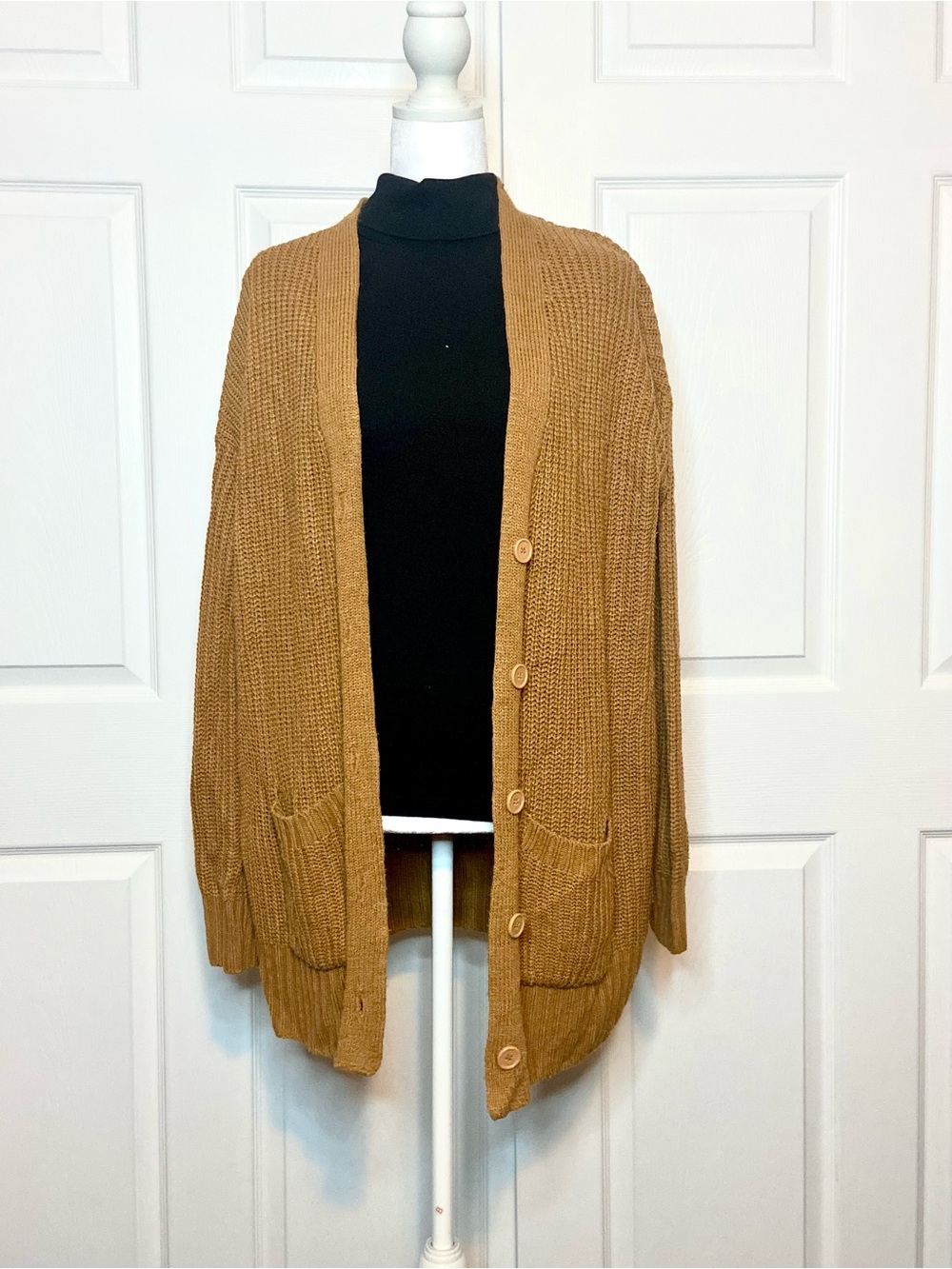 Vintage Charlotte Russe Ribbed Knit Button Down Cardigan